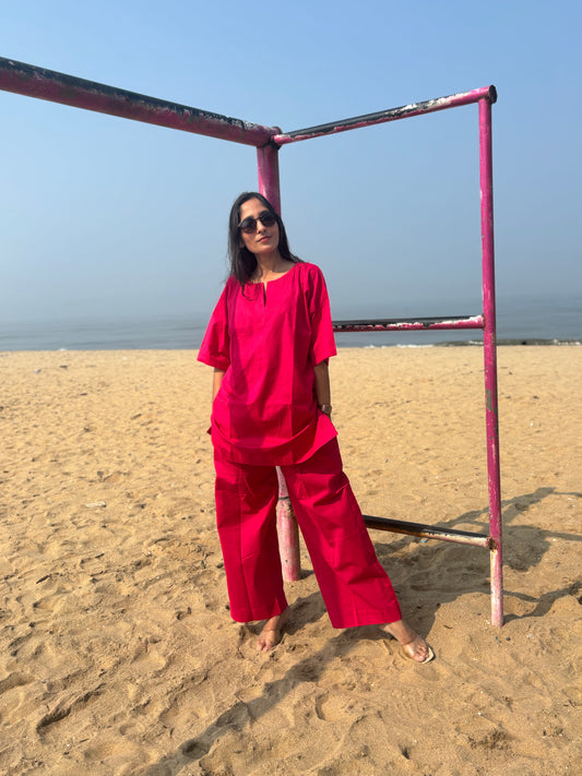 Luxury Cotton Linen Oversized Coord