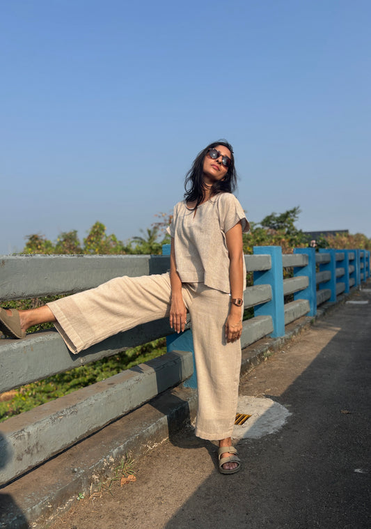 Luxury Caftan Croptop Coordset - Premium Jute