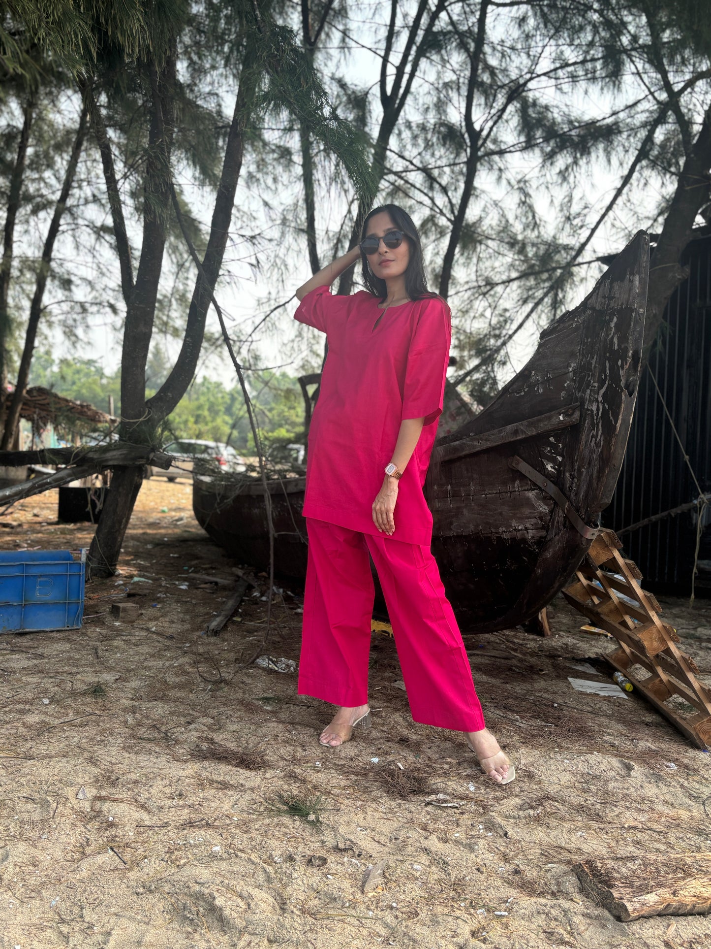 Luxury Cotton Linen Oversized Coord