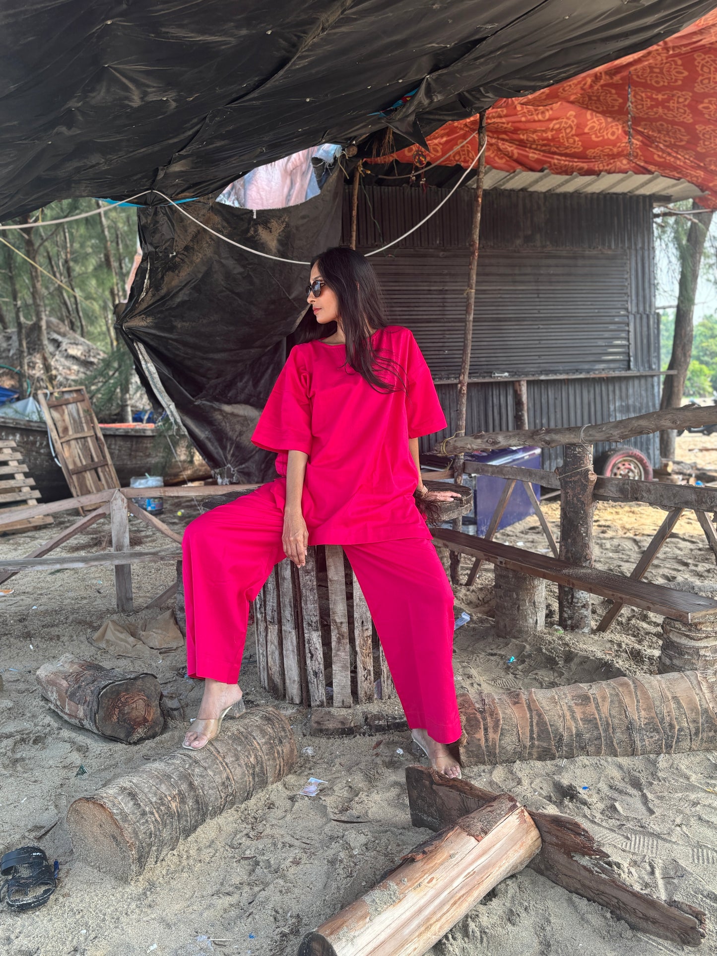 Luxury Cotton Linen Oversized Coord