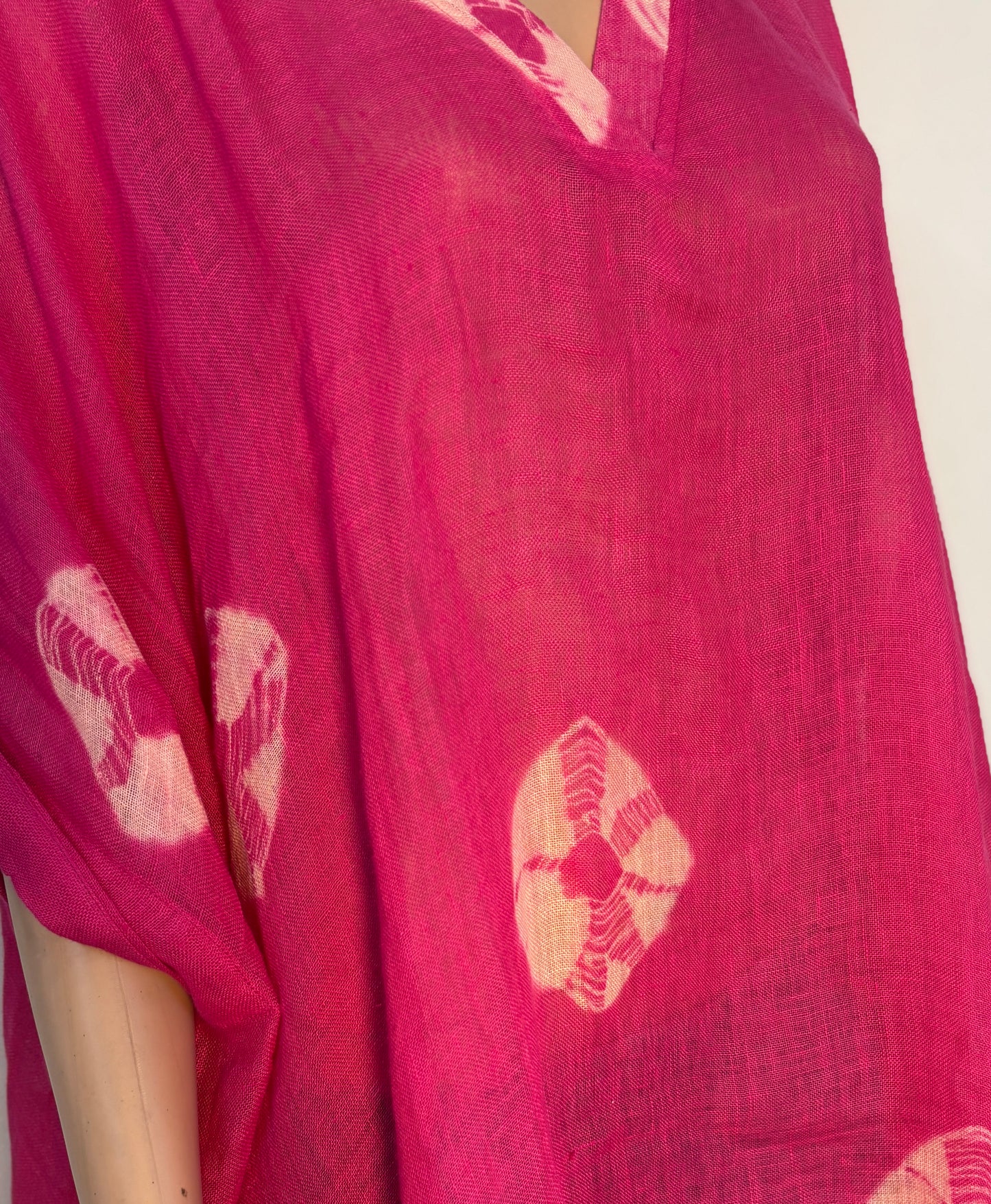 Anokha Linen Tie Dyed Caftan Dress