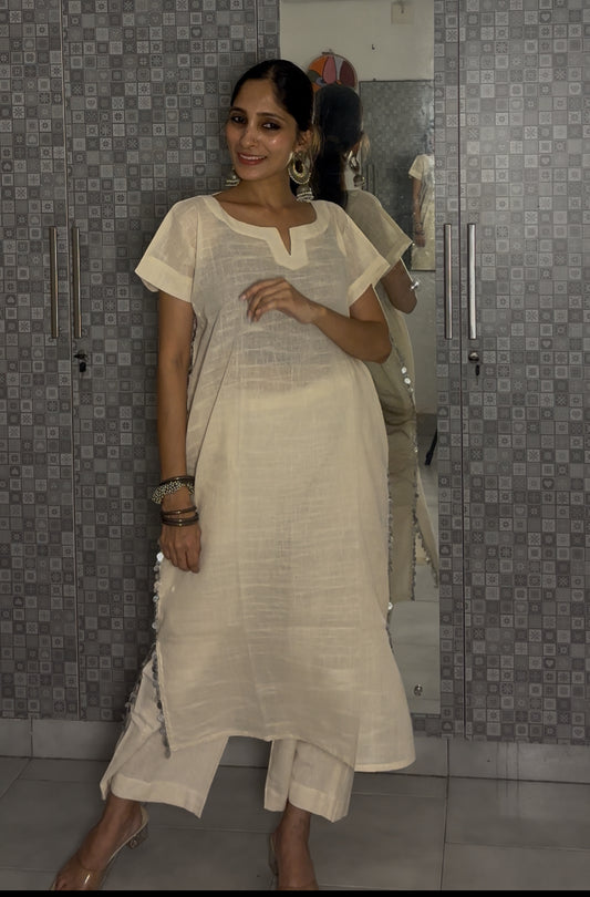 Luxury Coin Detailed Caftan Coord