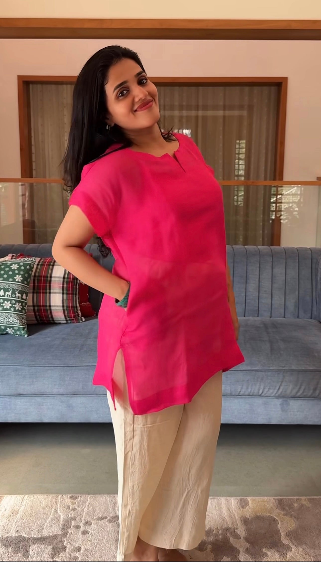 Luxury Medium Length Tunic with Bottom