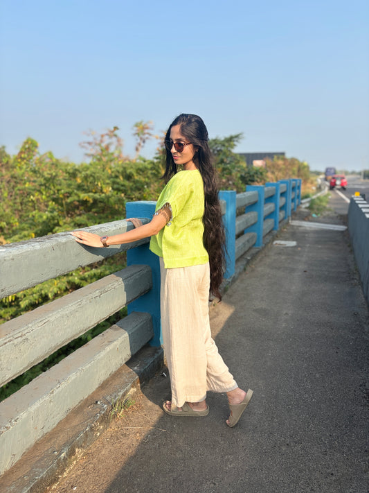 Luxury Coin Detailed Caftan Croptop & Bottom Combo