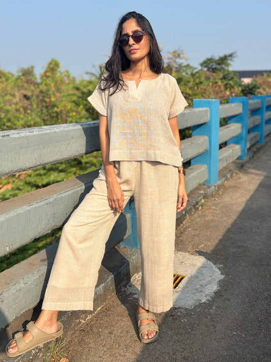 Luxury Caftan Croptop Coordset -  Premium Jute